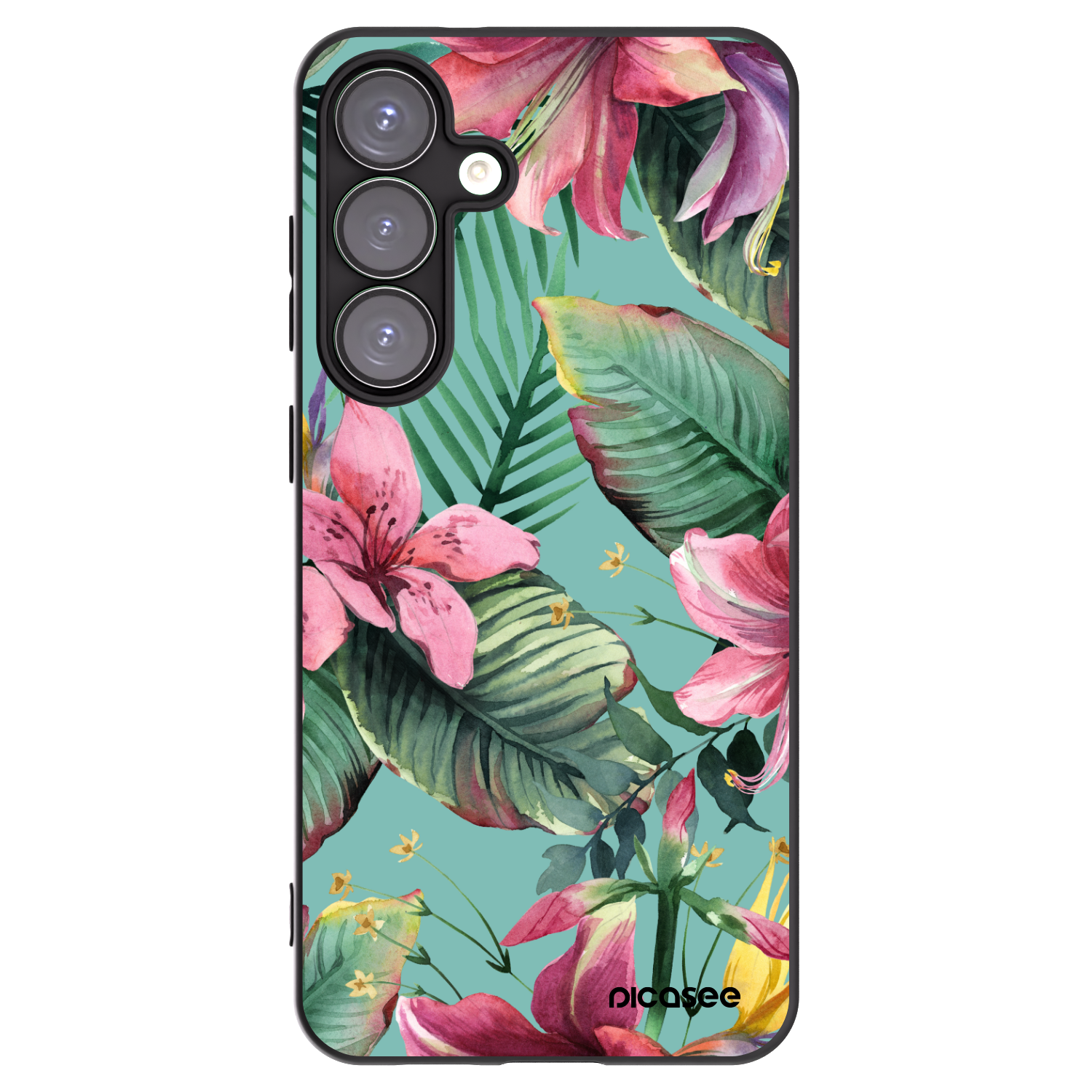 Picasee silikonowe czarne etui na Samsung Galaxy S25+ 5G - Hawaii