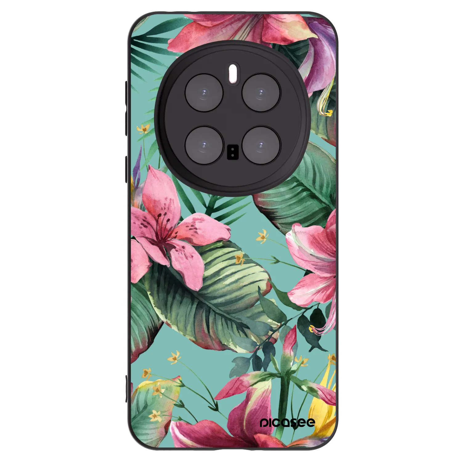 Picasee silikonowe czarne etui na Honor Magic7 Pro 5G - Hawaii