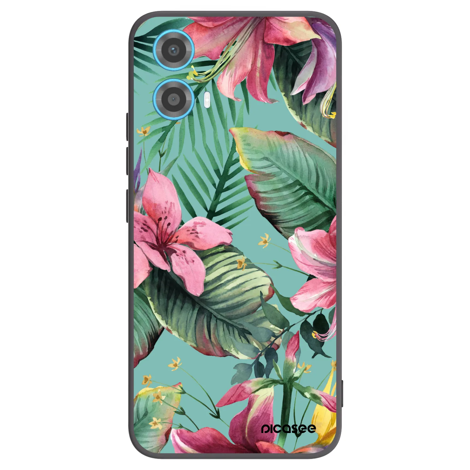 Picasee silikonowe czarne etui na Motorola Moto G34 5G - Hawaii