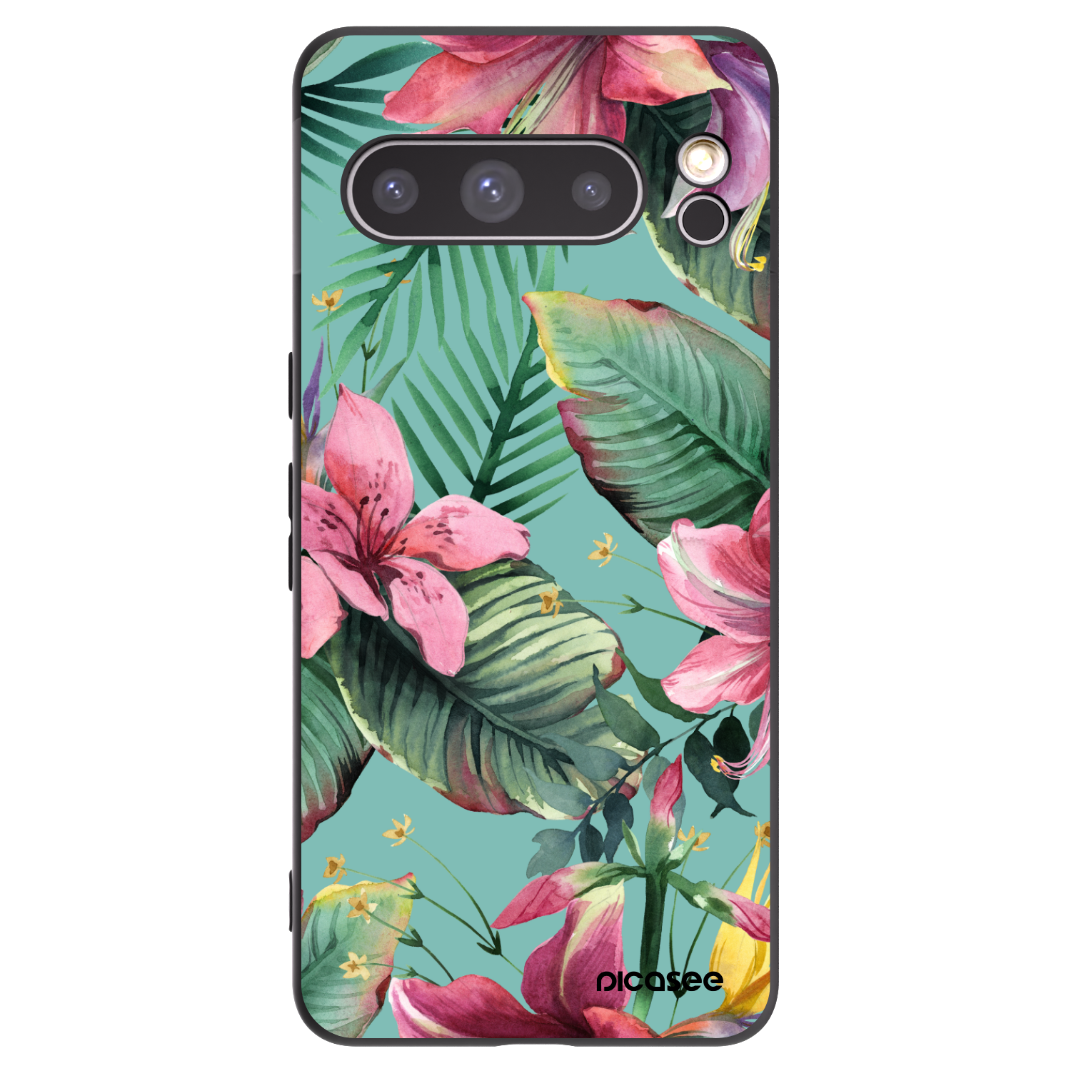 Picasee silikonowe czarne etui na Google Pixel 8 Pro - Hawaii