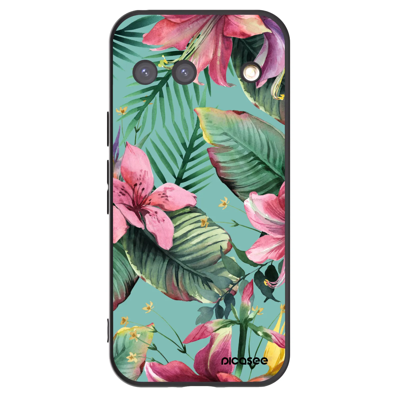 Picasee silikonowe czarne etui na Google Pixel 9 - Hawaii
