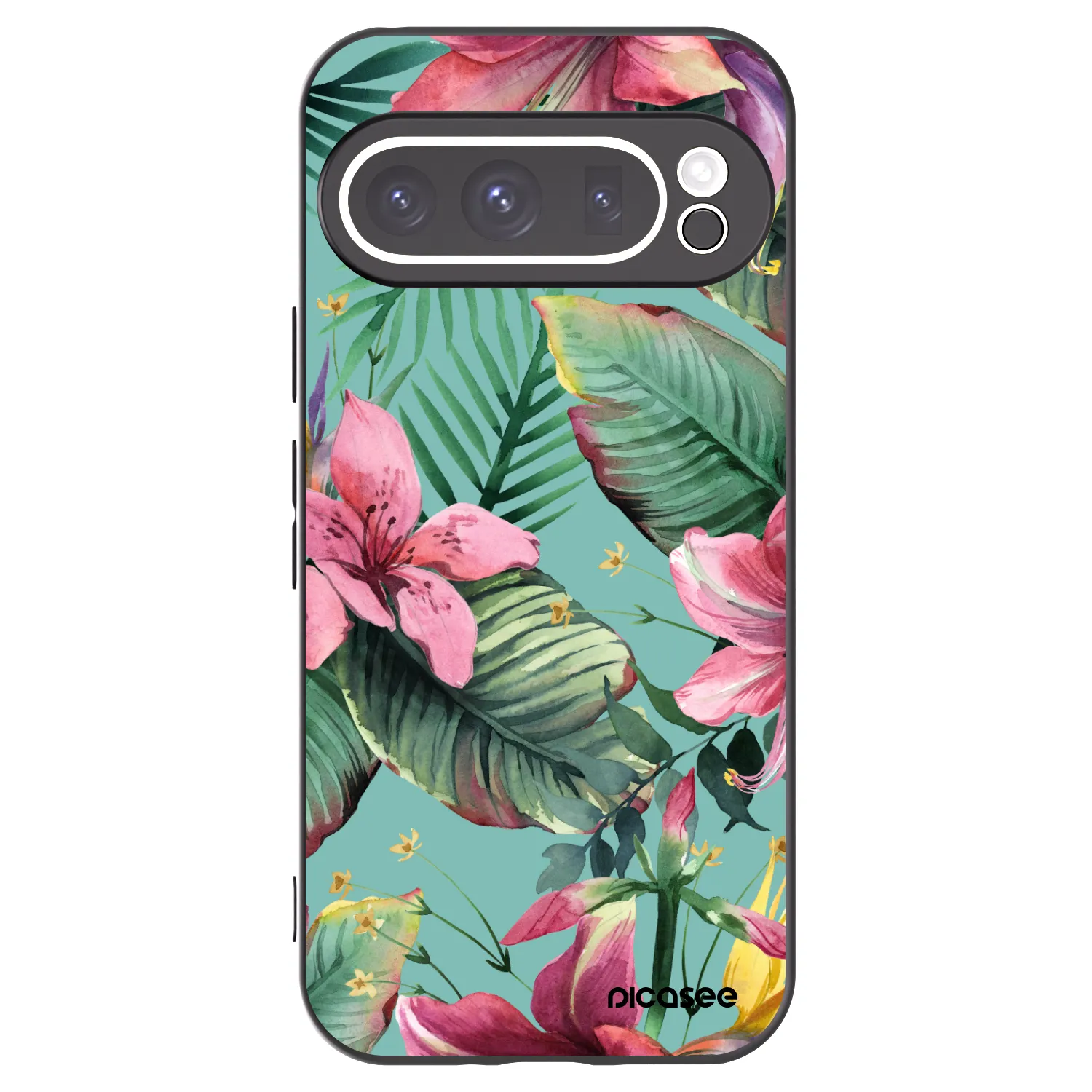 Picasee silikonowe czarne etui na Google Pixel 9 Pro - Hawaii
