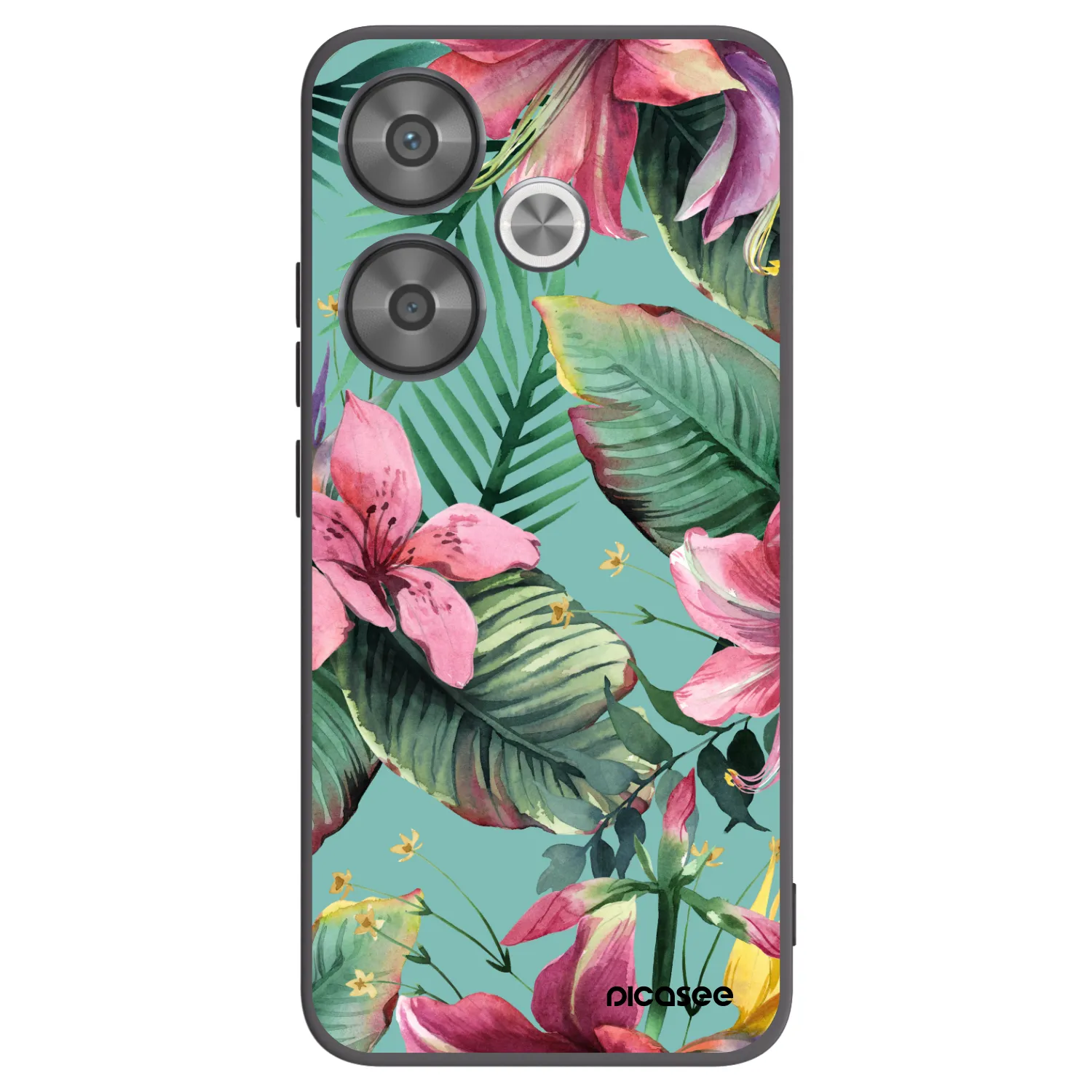 Picasee silikonowe czarne etui na Xiaomi Poco F6 - Hawaii