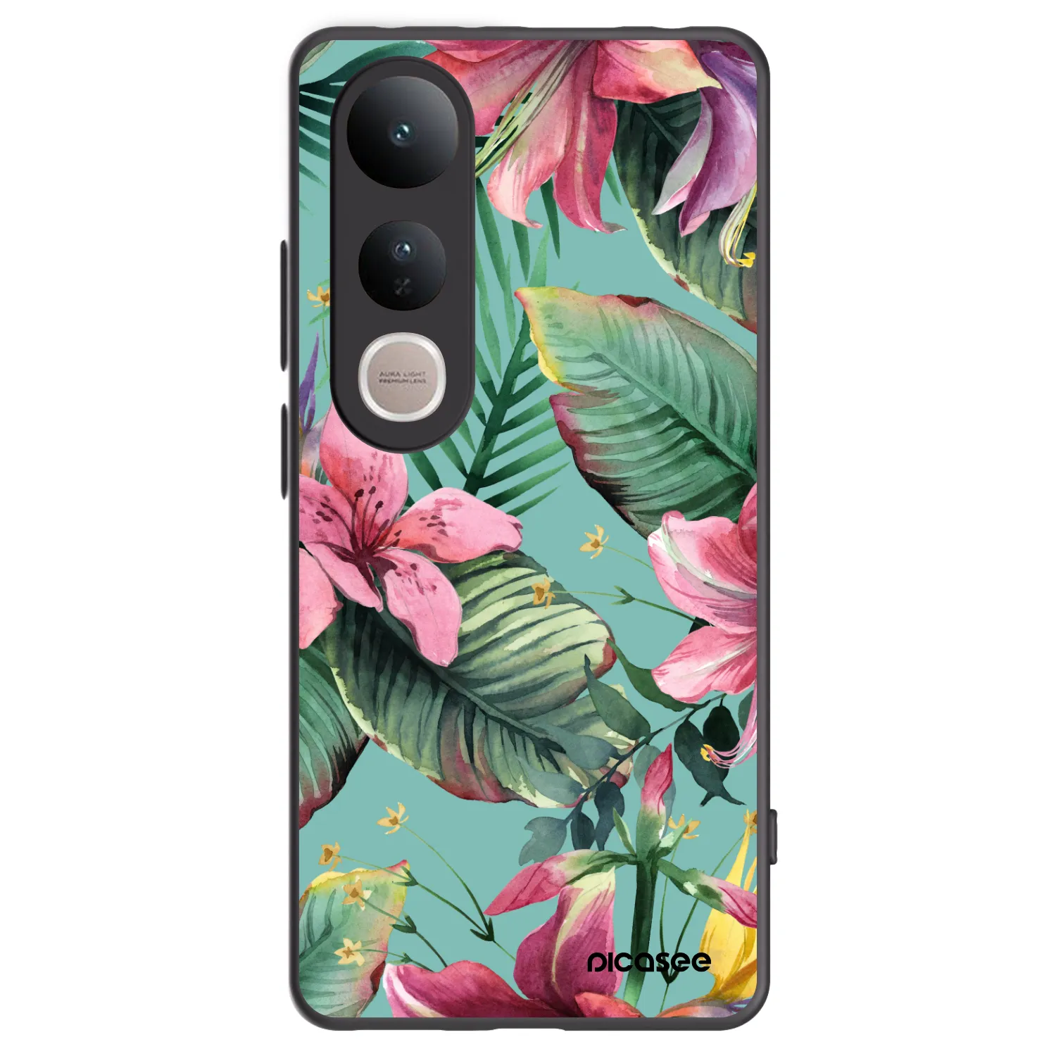 Picasee silikonowe czarne etui na Vivo V50 Lite 5G - Hawaii