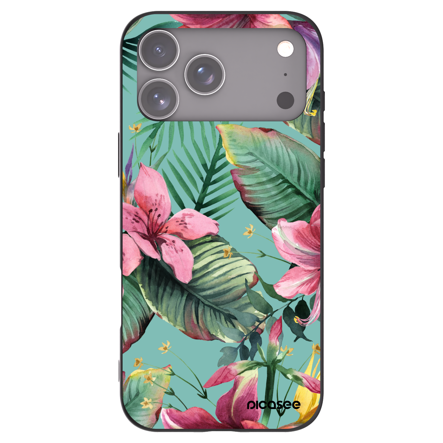 Picasee silikonowe czarne etui na Apple iPhone 17 Pro Max - Hawaii