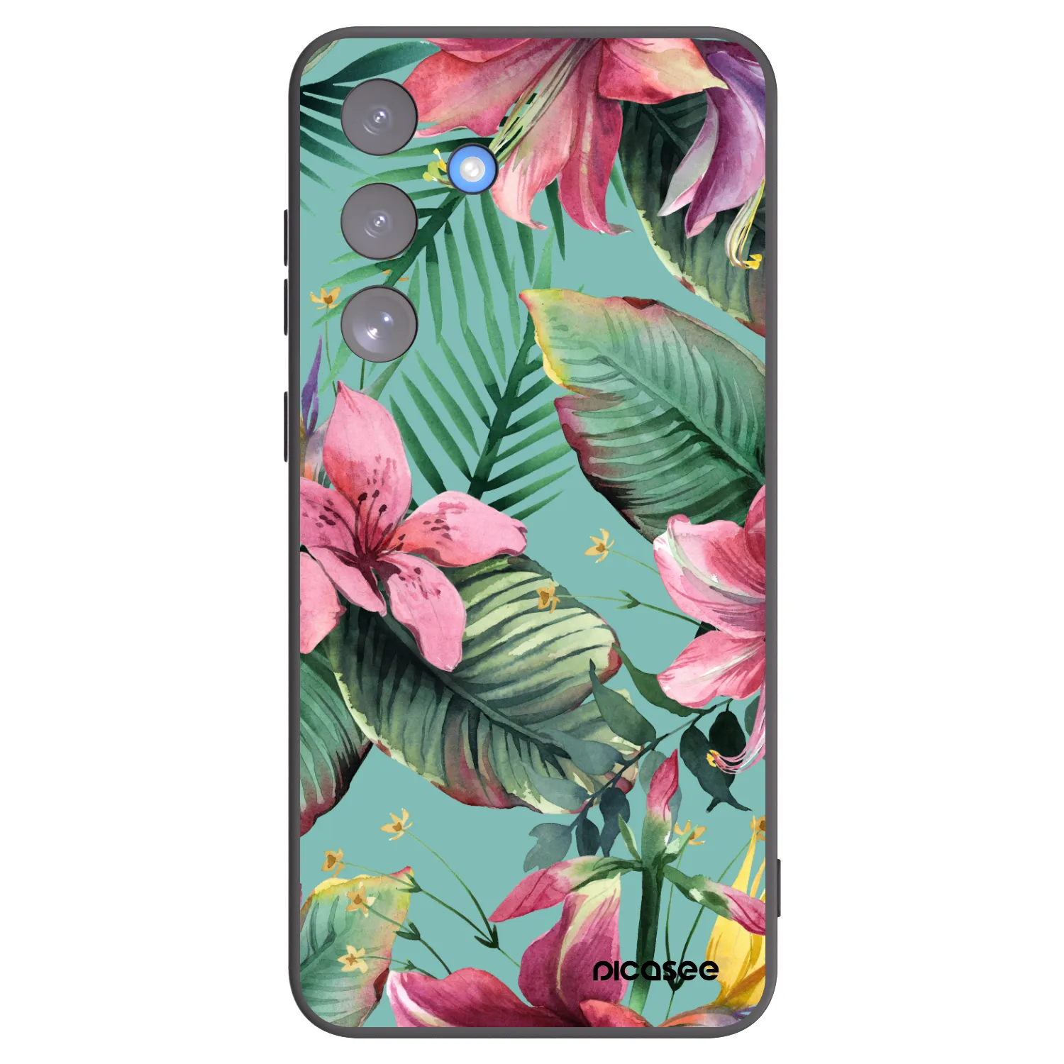 Picasee silikonowe czarne etui na Samsung Galaxy S25 FE 5G - Hawaii