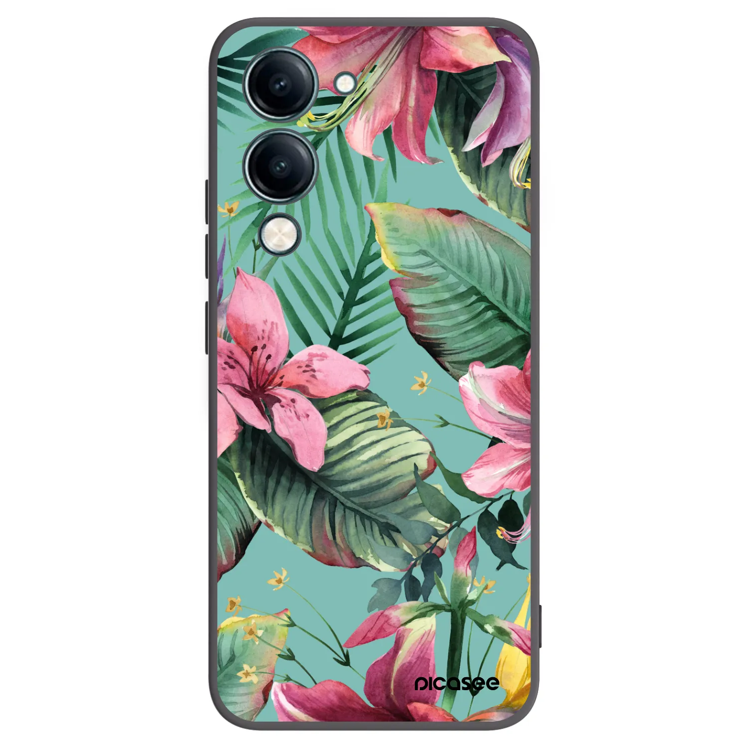 Picasee silikonowe czarne etui na Vivo Y29s 5G - Hawaii