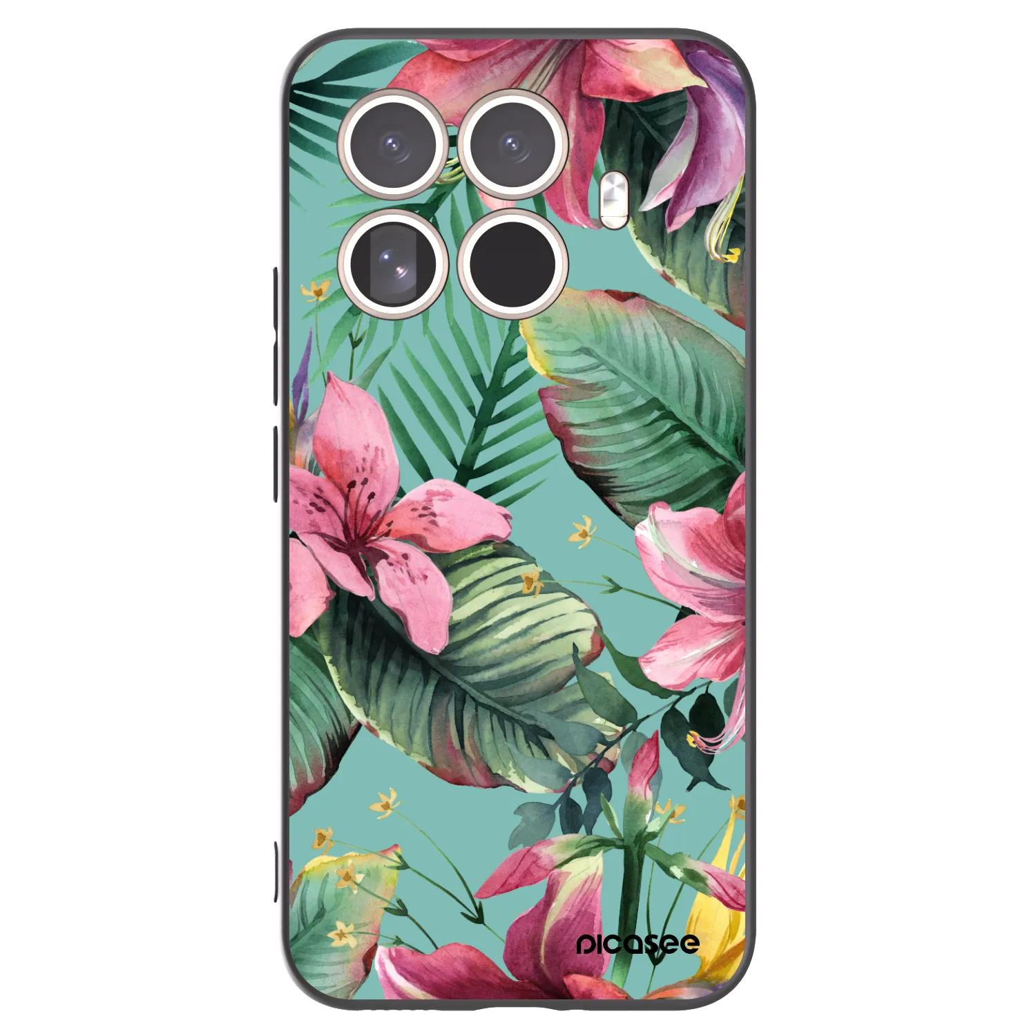 Picasee silikonowe czarne etui na Xiaomi 15T Pro - Hawaii