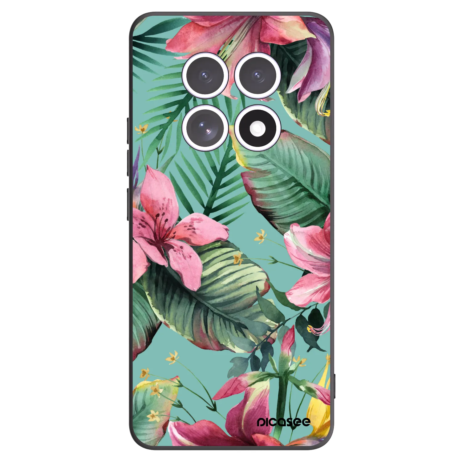 Picasee silikonowe czarne etui na Xiaomi Redmi Note 15 4G - Hawaii