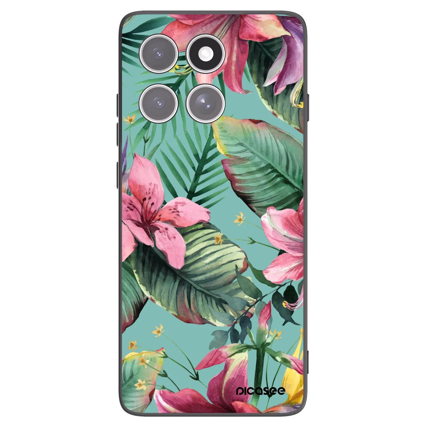 Picasee silikonowe czarne etui na Motorola Edge 60 Fusion - Hawaii