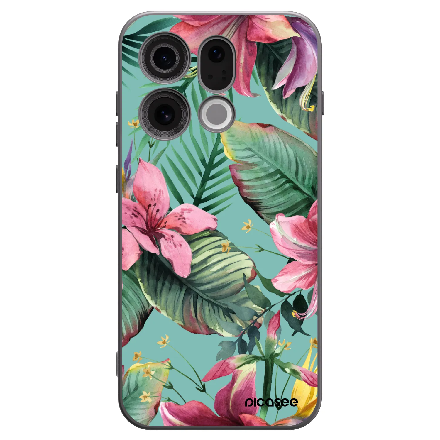 Picasee silikonowe czarne etui na OPPO Find X9 - Hawaii