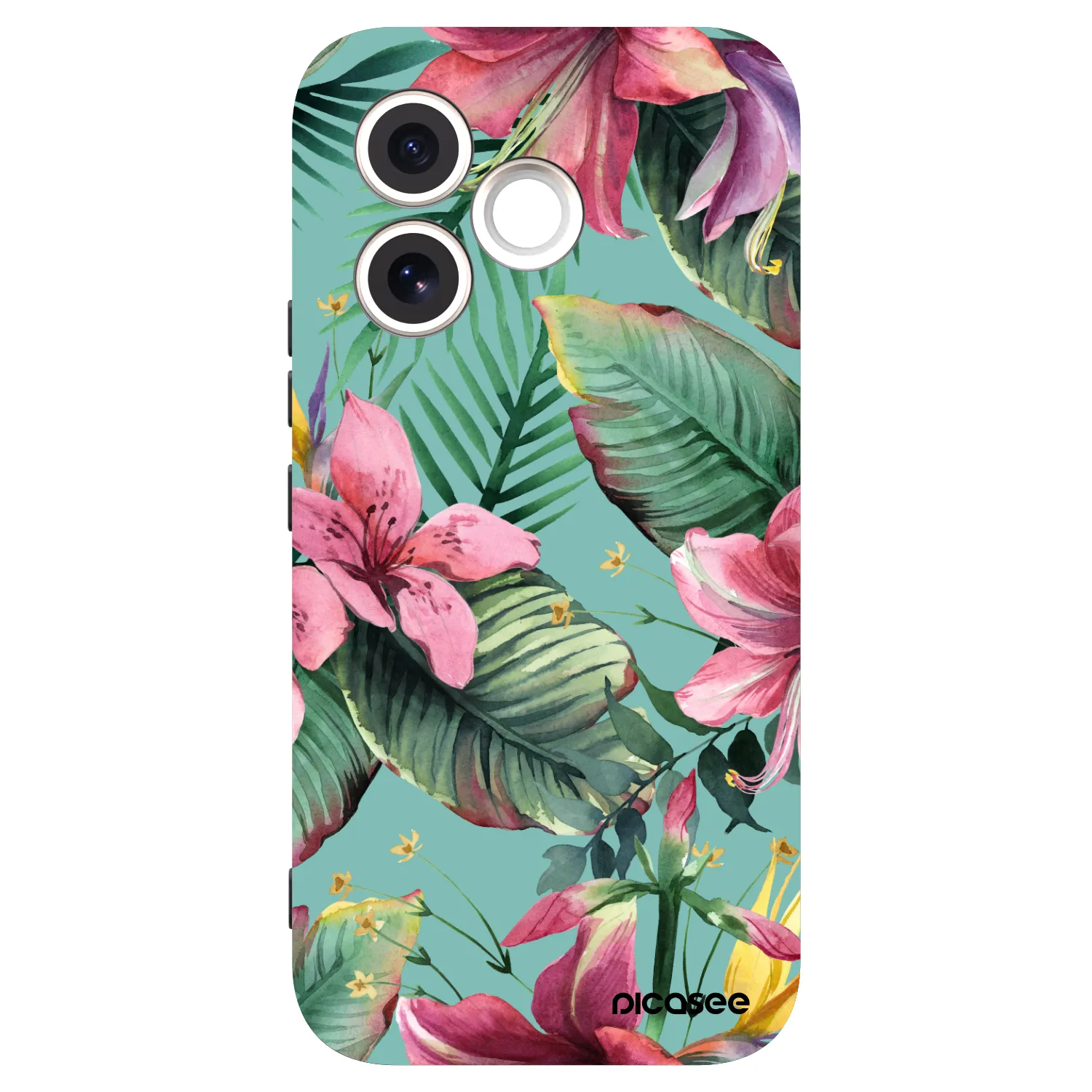 Picasee silikonowe czarne etui na Honor 600 Lite - Hawaii