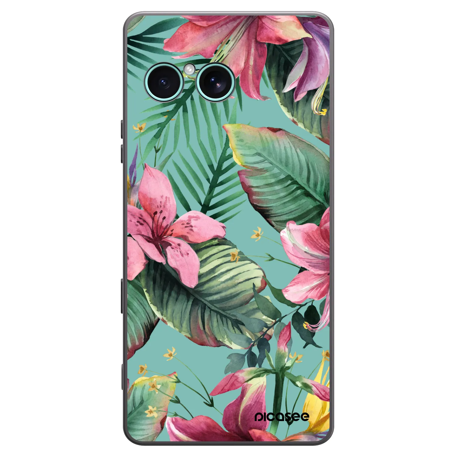 Picasee silikonowe czarne etui na Sony Xperia 10 VII - Hawaii
