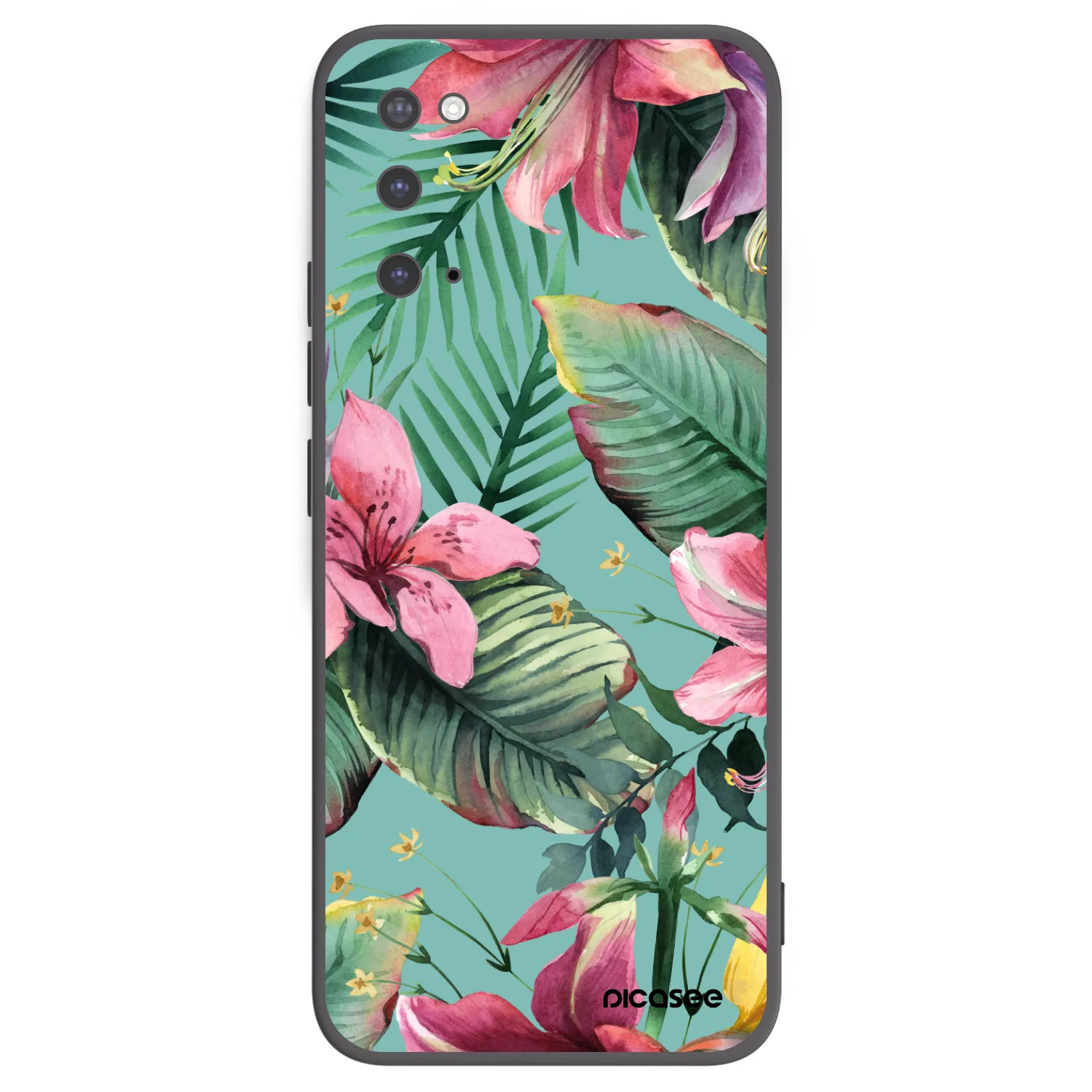 Picasee silikonowe czarne etui na Samsung Galaxy S20 G980F - Hawaii