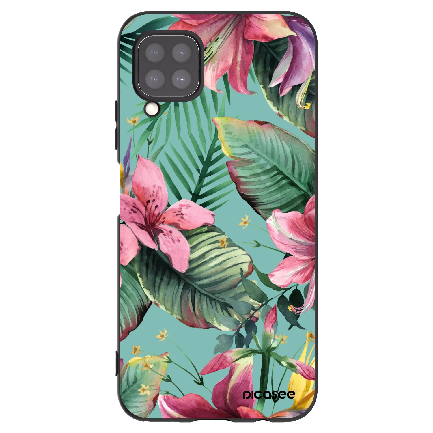 Picasee silikonowe czarne etui na Huawei P40 Lite - Hawaii