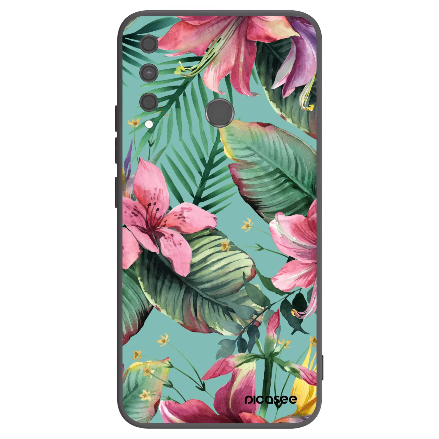 Picasee silikonowe czarne etui na Huawei P40 Lite E - Hawaii