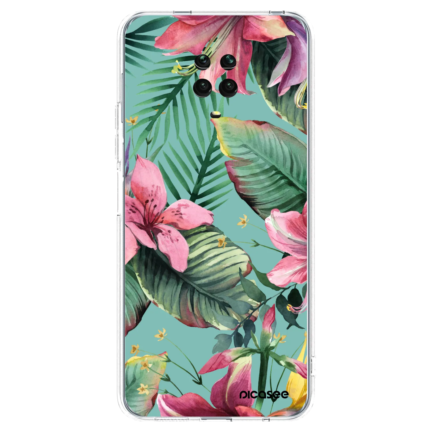 Picasee silikonowe przeźroczyste etui na Xiaomi Redmi Note 9 Pro - Hawaii