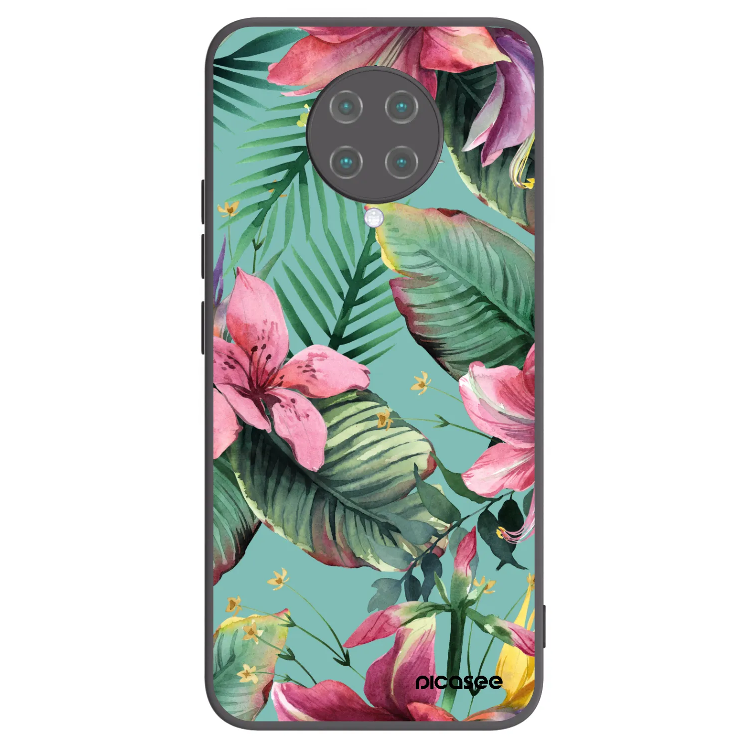 Picasee silikonowe czarne etui na Xiaomi Poco F2 Pro - Hawaii