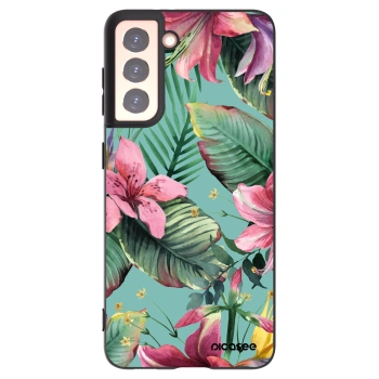 Picasee silikonowe czarne etui na Samsung Galaxy S21 5G G991B - Hawaii
