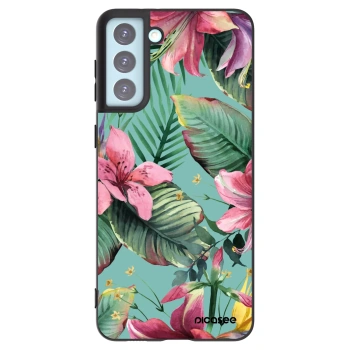 Picasee silikonowe czarne etui na Samsung Galaxy S21+ 5G G996F - Hawaii