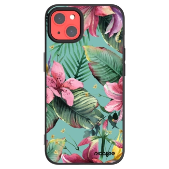 Picasee silikonowe czarne etui na Apple iPhone 13 - Hawaii