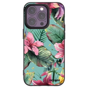 Picasee silikonowe czarne etui na Apple iPhone 14 Pro - Hawaii
