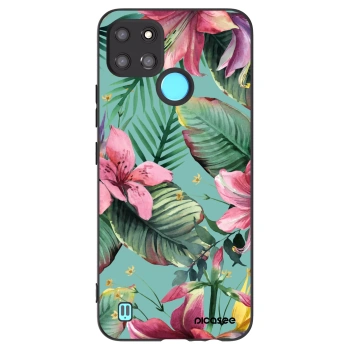 Picasee silikonowe czarne etui na Realme C21Y - Hawaii