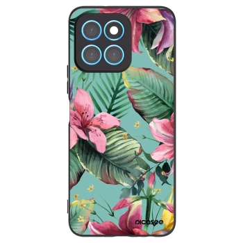 Picasee silikonowe czarne etui na Honor X8 5G - Hawaii