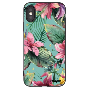 Picasee silikonowe czarne etui na Apple iPhone X/XS - Hawaii