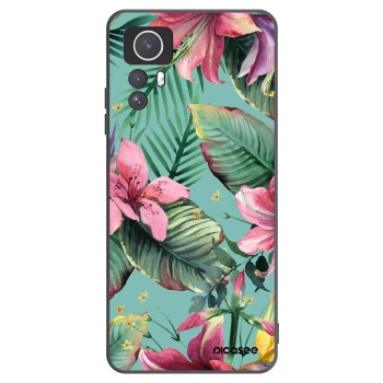 Picasee silikonowe czarne etui na Xiaomi Redmi Note 12S - Hawaii