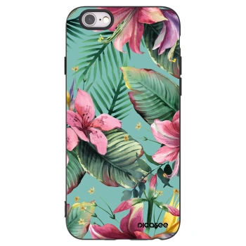 Picasee silikonowe czarne etui na Apple iPhone 6/6S - Hawaii