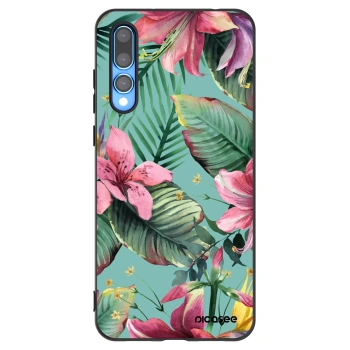 Picasee silikonowe czarne etui na Huawei P20 Pro - Hawaii
