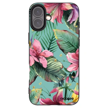 Picasee silikonowe czarne etui na Apple iPhone 16 Plus - Hawaii