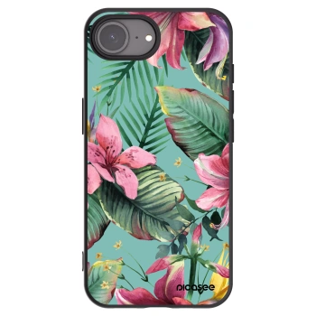 Picasee silikonowe czarne etui na Apple iPhone 16e - Hawaii