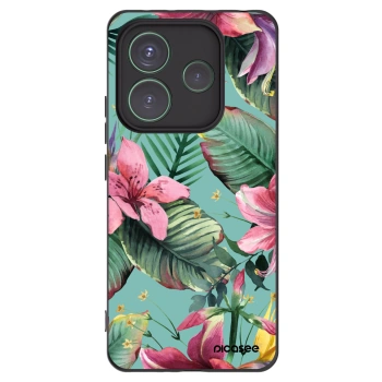 Picasee silikonowe czarne etui na Xiaomi Redmi Note 14 5G - Hawaii