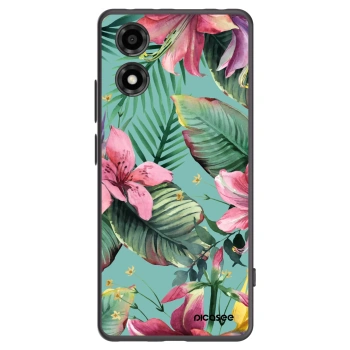 Picasee silikonowe czarne etui na Motorola Moto E14 - Hawaii