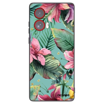 Picasee silikonowe czarne etui na Motorola Edge 50 Fusion - Hawaii