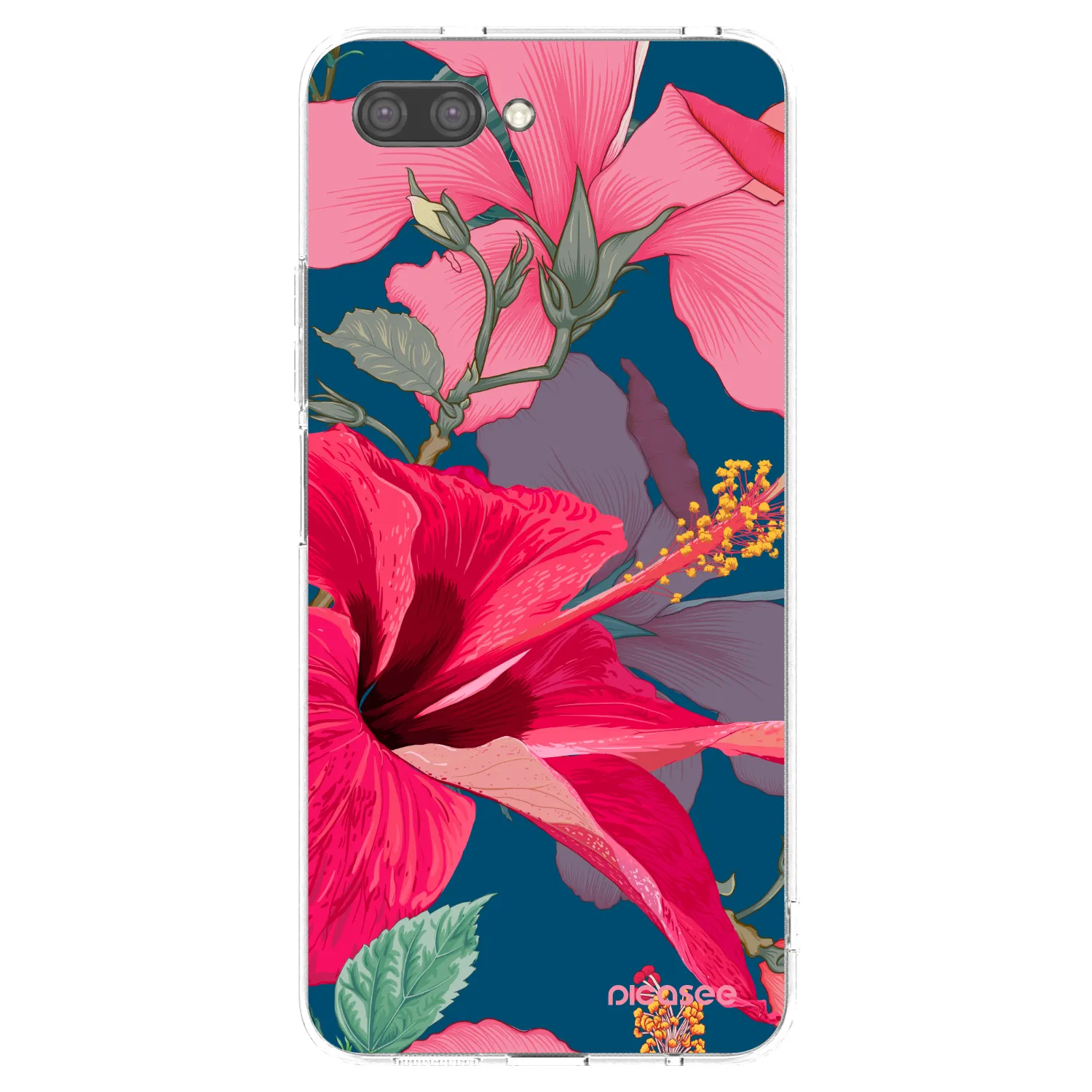 Picasee silikonowe przeźroczyste etui na Honor 10 - Hibiscus