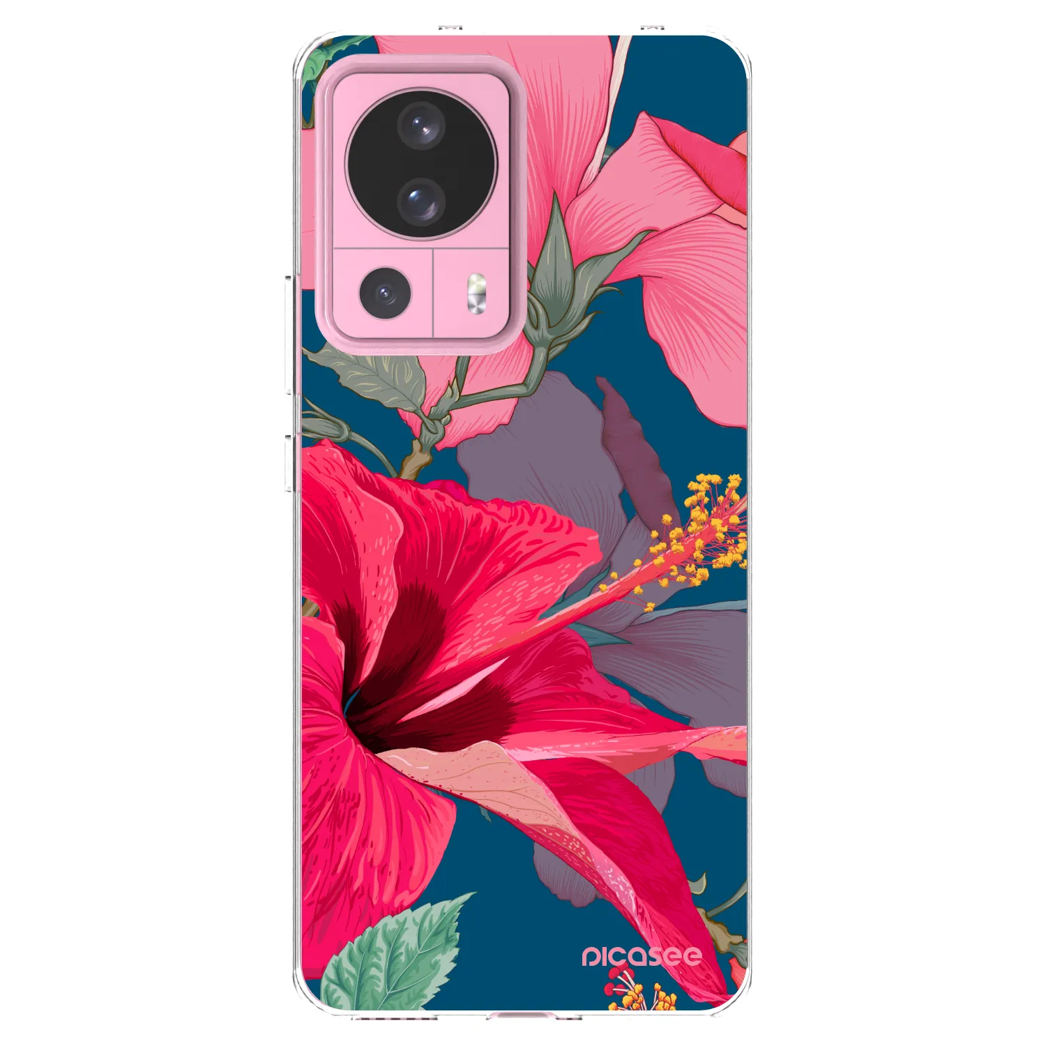 Picasee silikonowe przeźroczyste etui na Xiaomi 13 Lite - Hibiscus