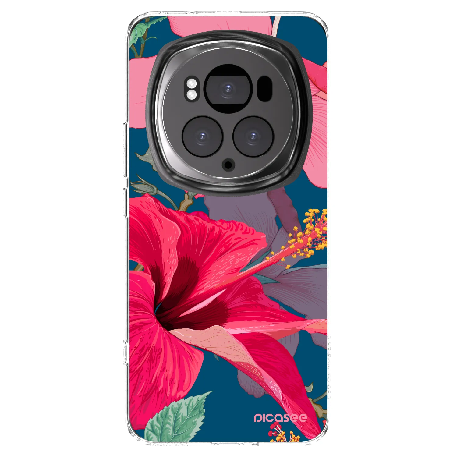 Picasee silikonowe przeźroczyste etui na Honor Magic6 Pro - Hibiscus