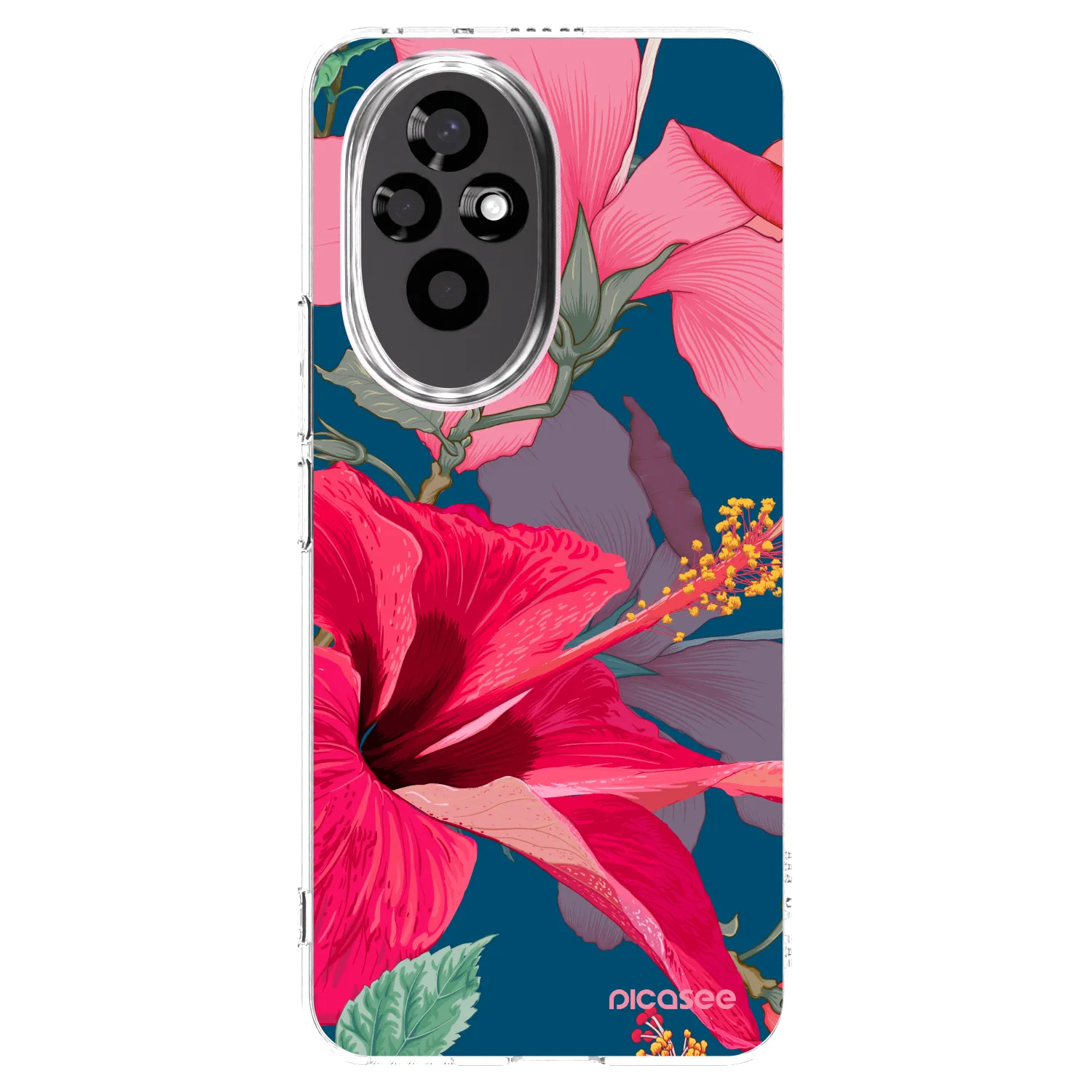 Picasee silikonowe przeźroczyste etui na Honor 200 5G - Hibiscus