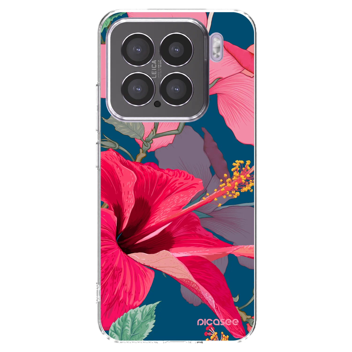 Picasee silikonowe przeźroczyste etui na Xiaomi 15 - Hibiscus