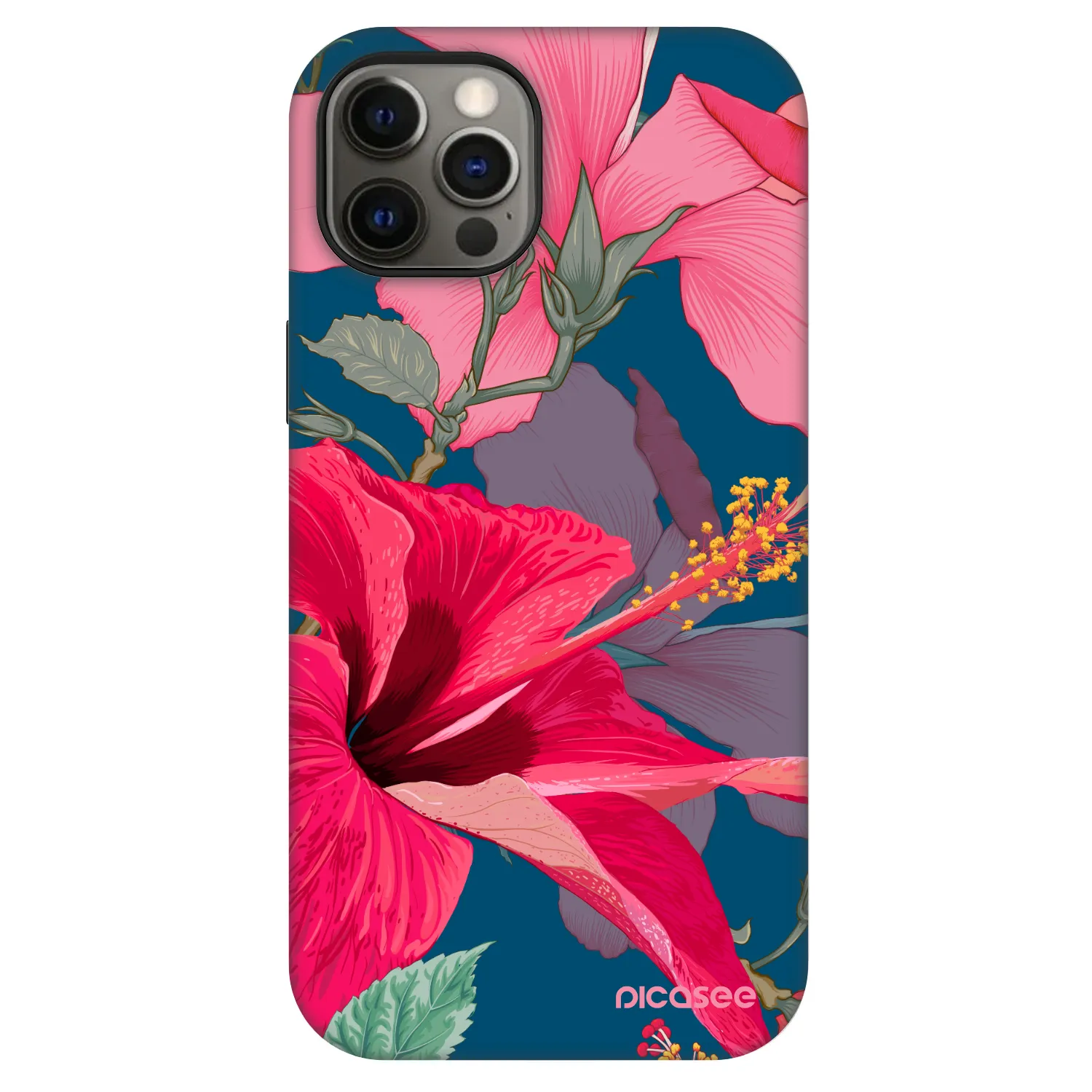 Picasee Fashion Case MagSafe na Apple iPhone 12 Pro - Hibiscus