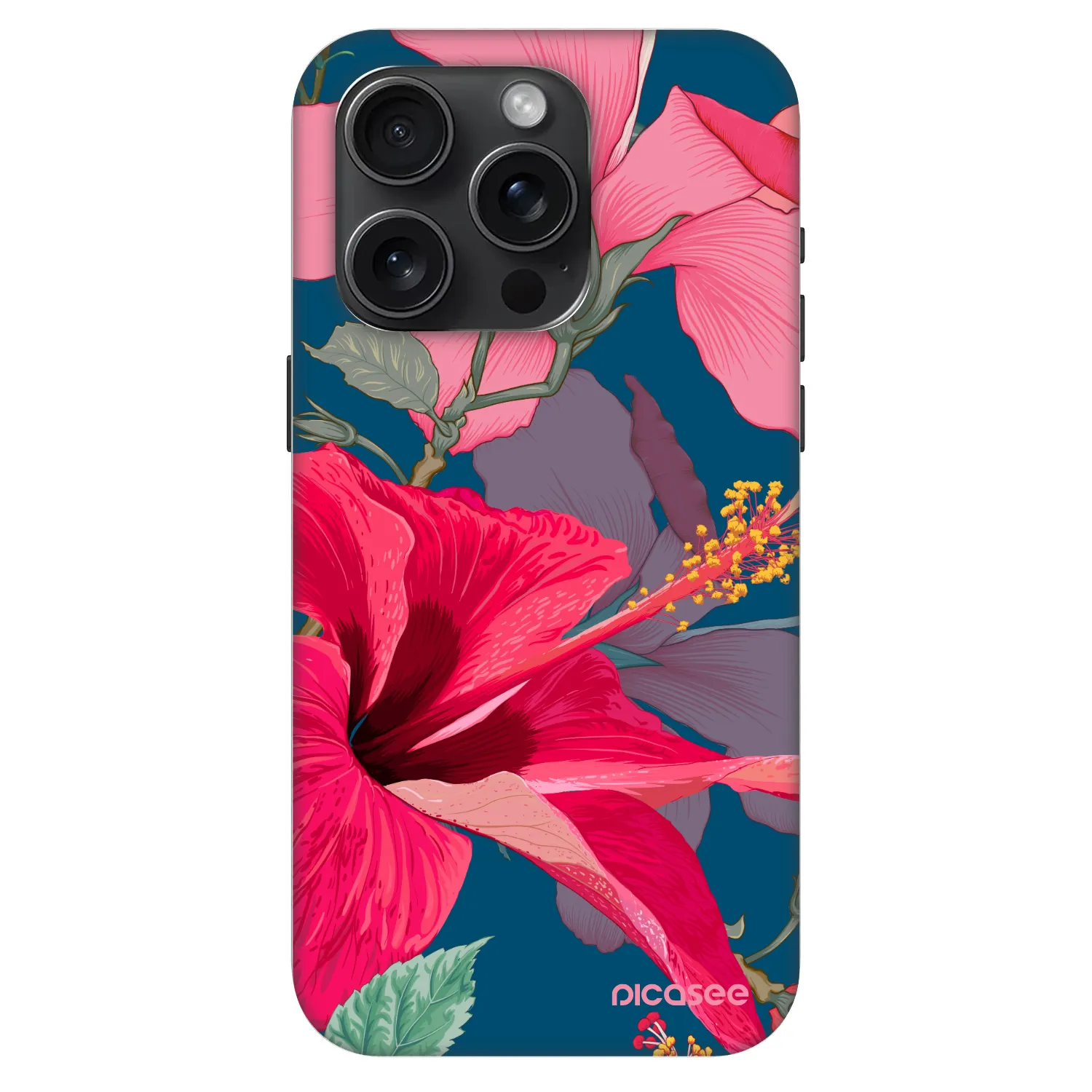 Picasee Fashion Case MagSafe na Apple iPhone 15 Pro - Hibiscus