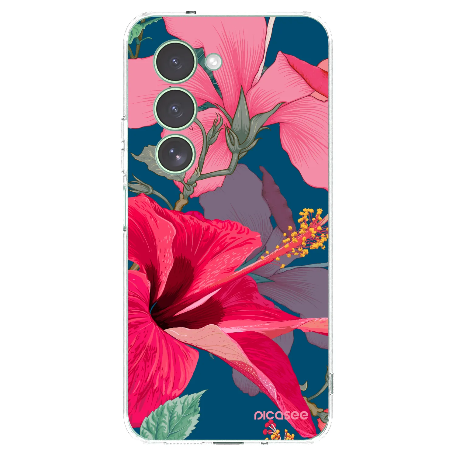 Picasee silikonowe przeźroczyste etui na Xiaomi Redmi 15 5G - Hibiscus