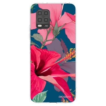 Picasee silikonowe przeźroczyste etui na Xiaomi Mi 10 Lite - Hibiscus