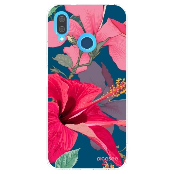 Picasee silikonowe przeźroczyste etui na Huawei P20 Lite - Hibiscus