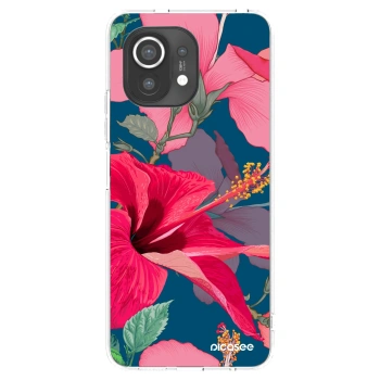 Picasee silikonowe przeźroczyste etui na Xiaomi Mi 11 - Hibiscus