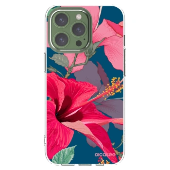Picasee silikonowe przeźroczyste etui na Apple iPhone 13 Pro - Hibiscus