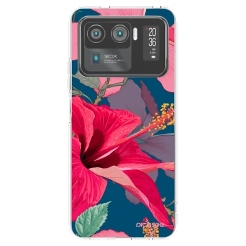 Picasee silikonowe przeźroczyste etui na Xiaomi Mi 11 Ultra - Hibiscus